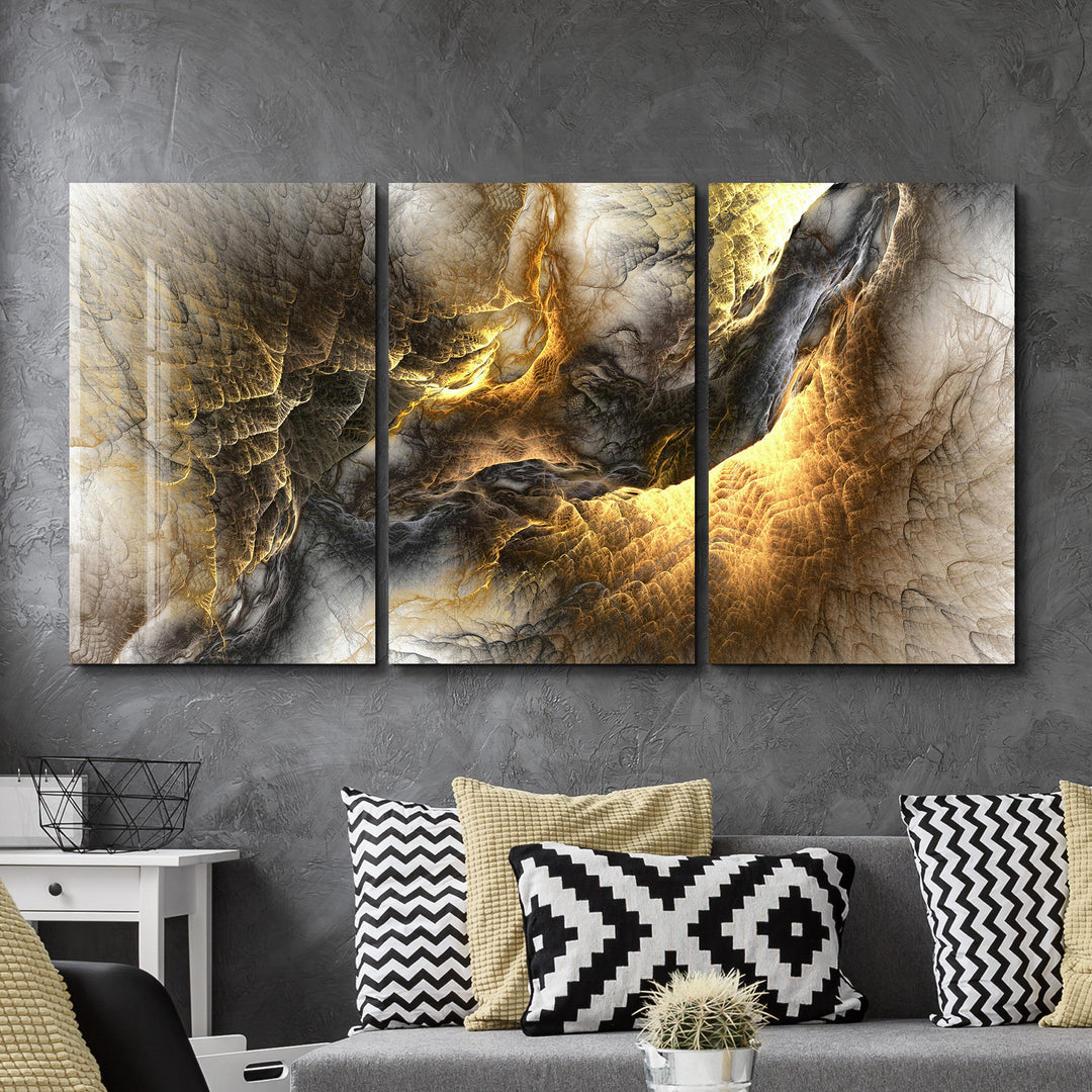 ・"Monster Awakening - Trio"・Glass Wall Art