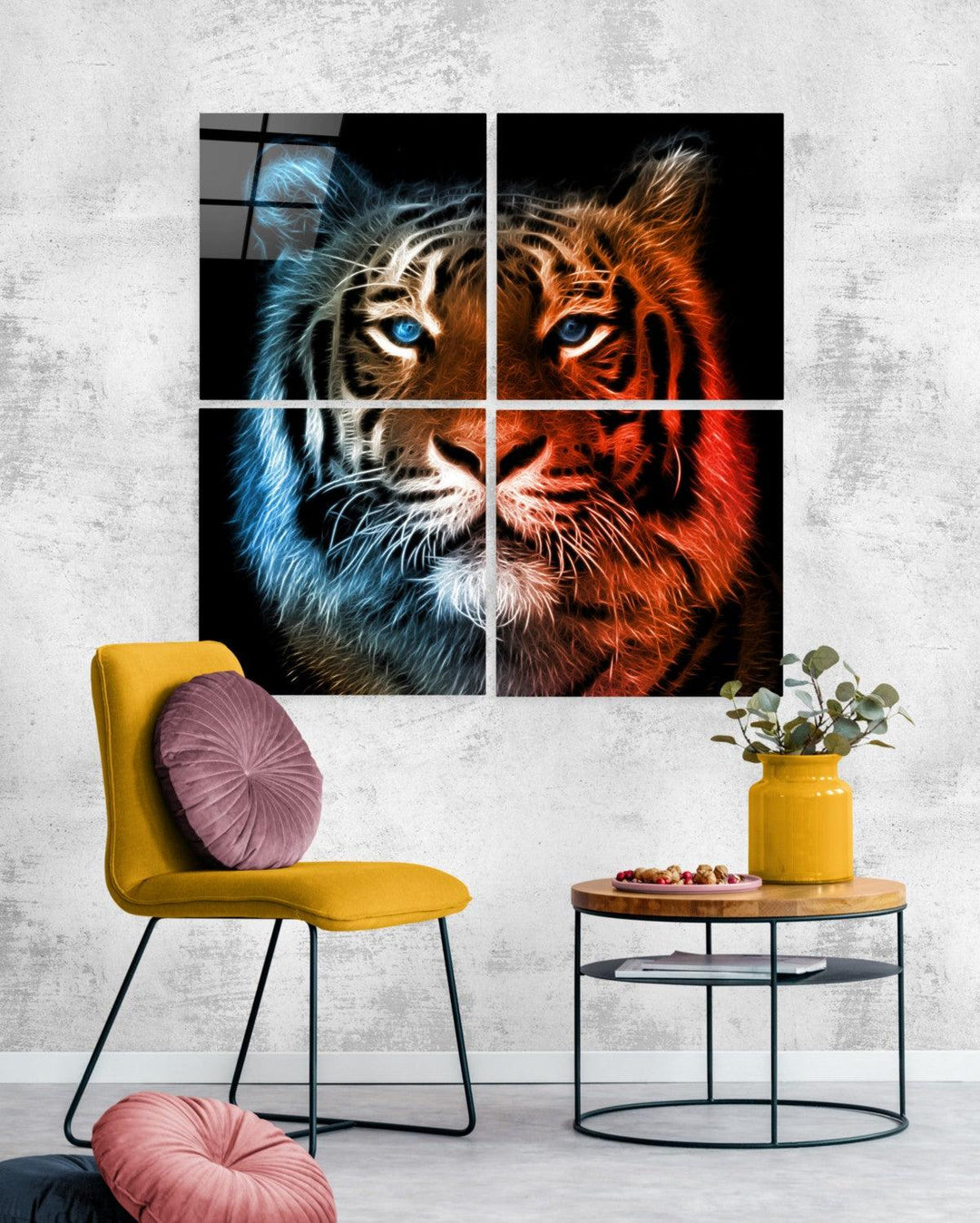 ・"Tiger - Quadro"・Glass Wall Art