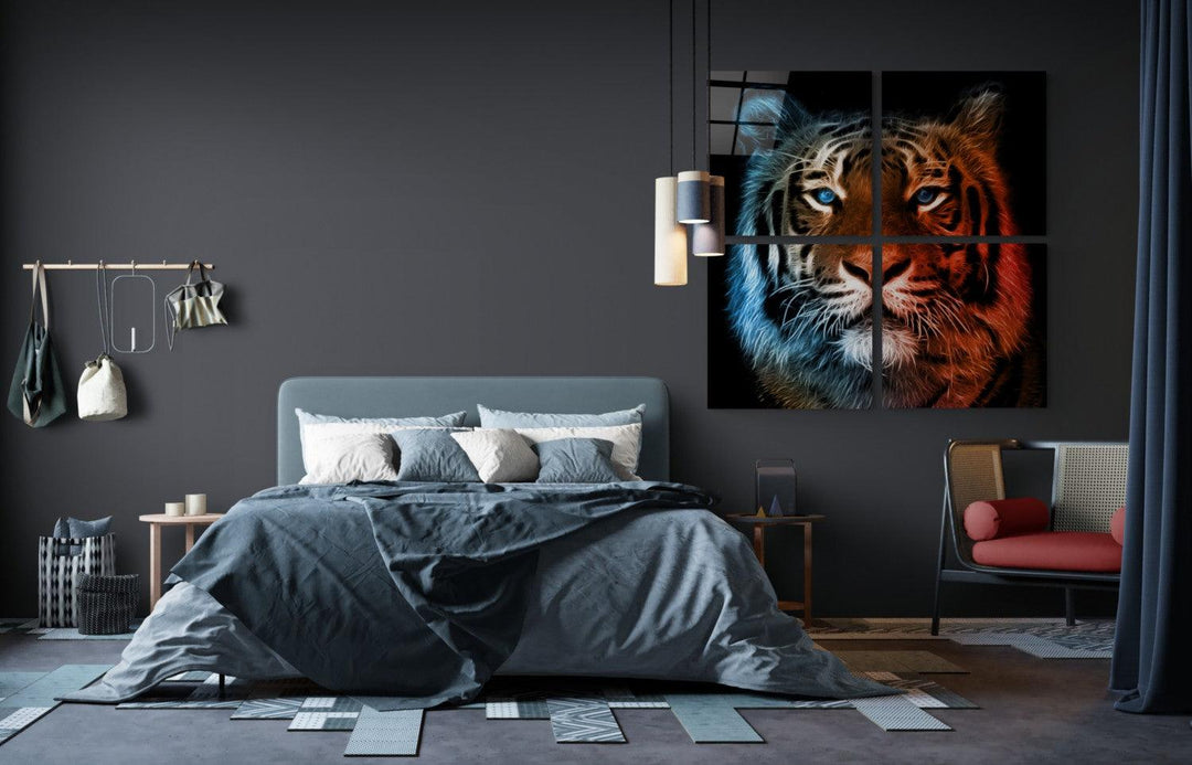 ・"Tiger - Quadro"・Glass Wall Art