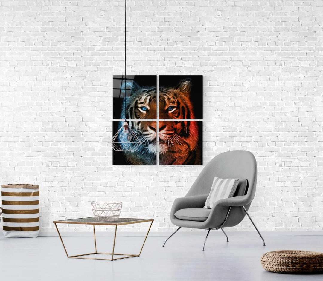 ・"Tiger - Quadro"・Glass Wall Art