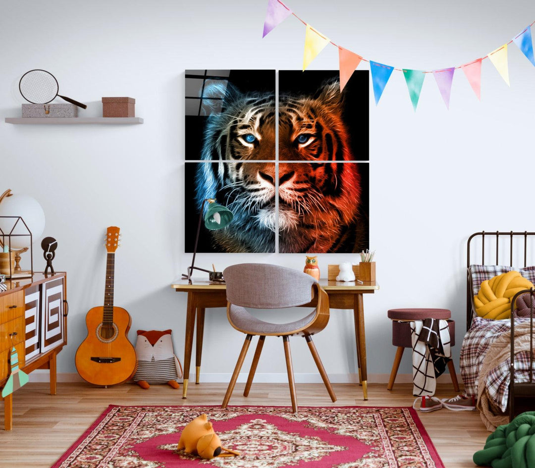 ・"Tiger - Quadro"・Glass Wall Art