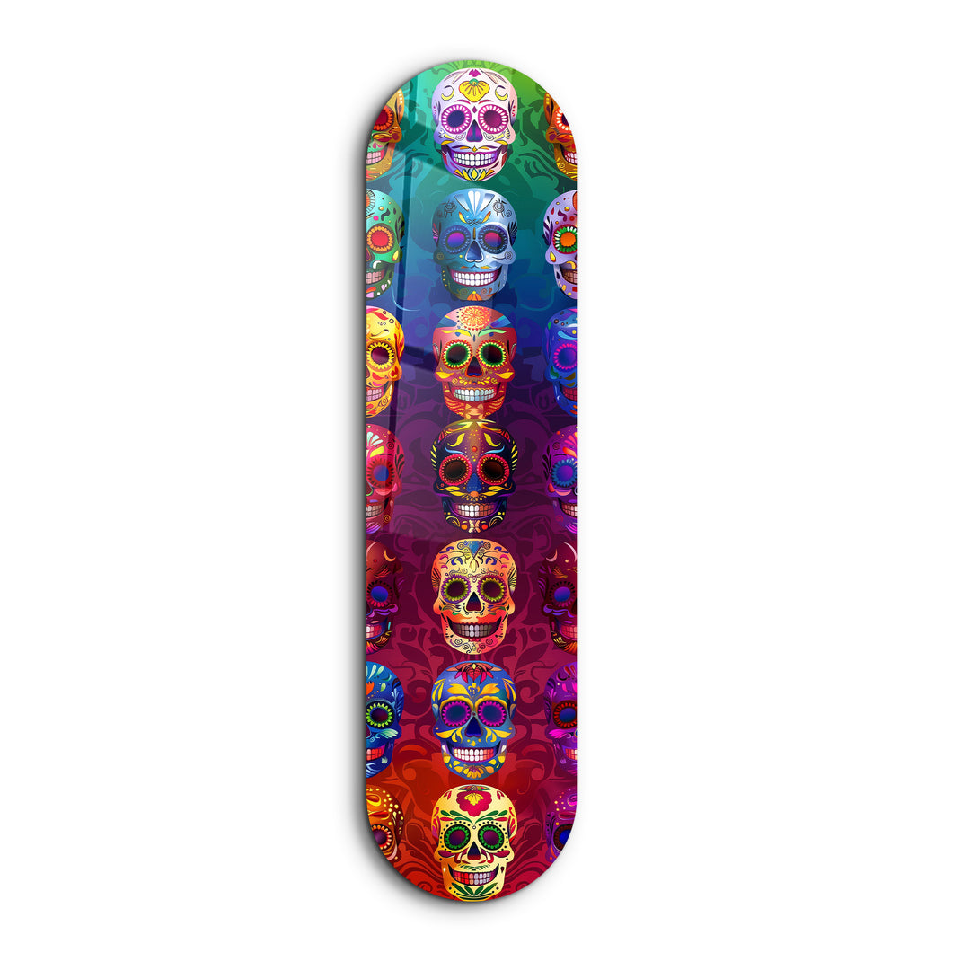 Sugar Skulls | Glass Wall Art