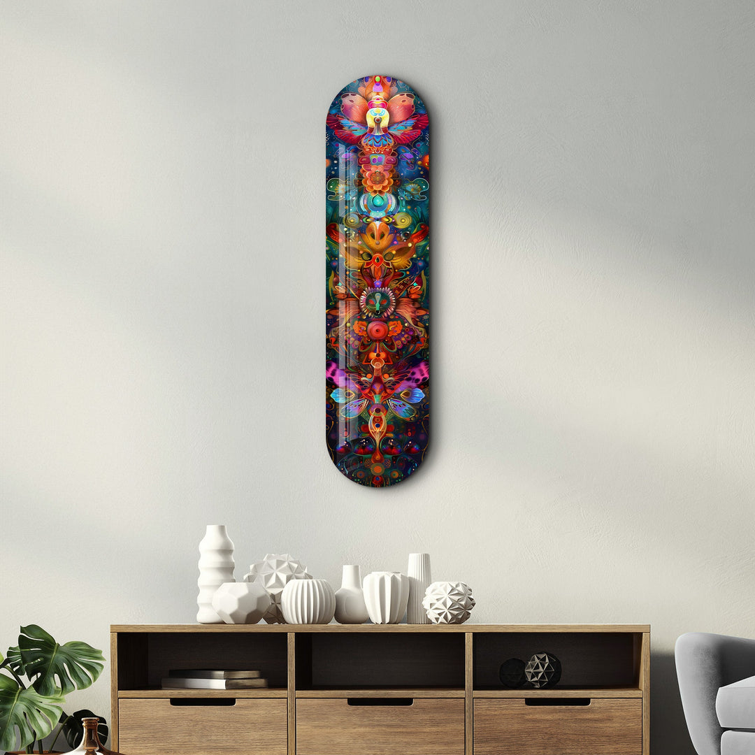 Bohemian Flower Dream V3 | Glass Wall Art