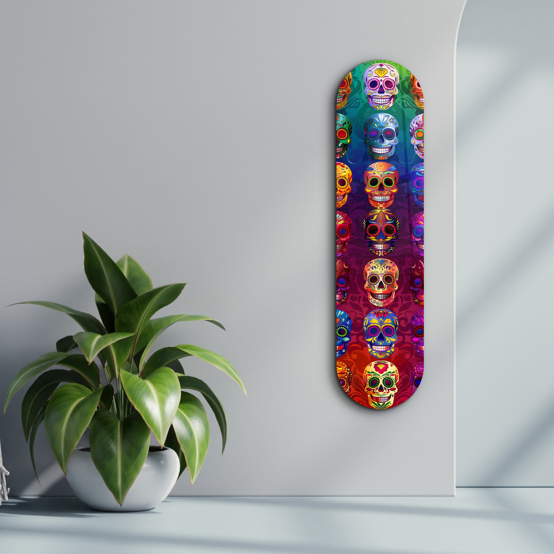 Sugar Skulls | Glass Wall Art