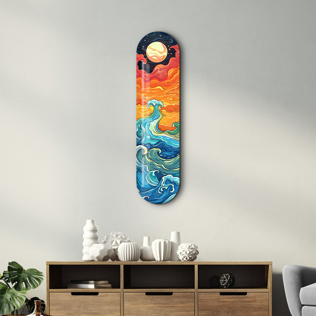 Ocean Waves V2 | Glass Wall Art