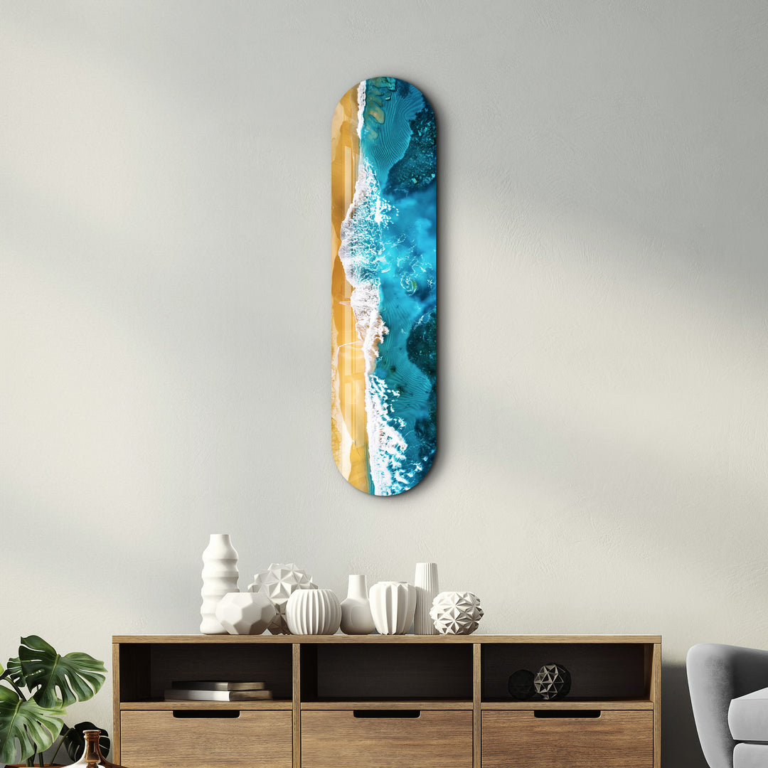 Beach | Glass Wall Art