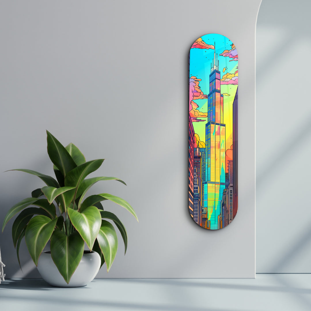 Chicago | Glass Wall Art