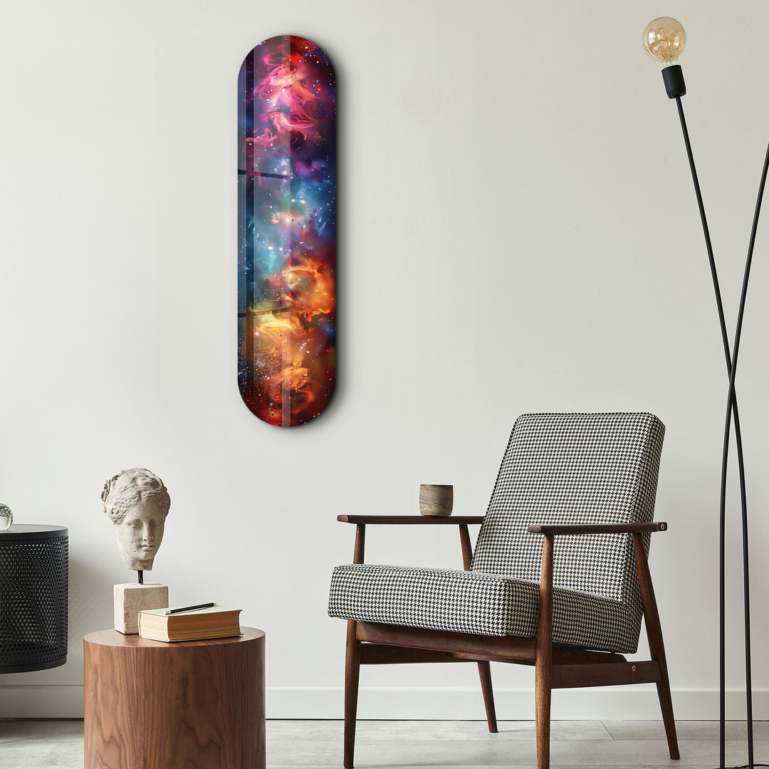 Colourful Space V1 | Glass Wall Art