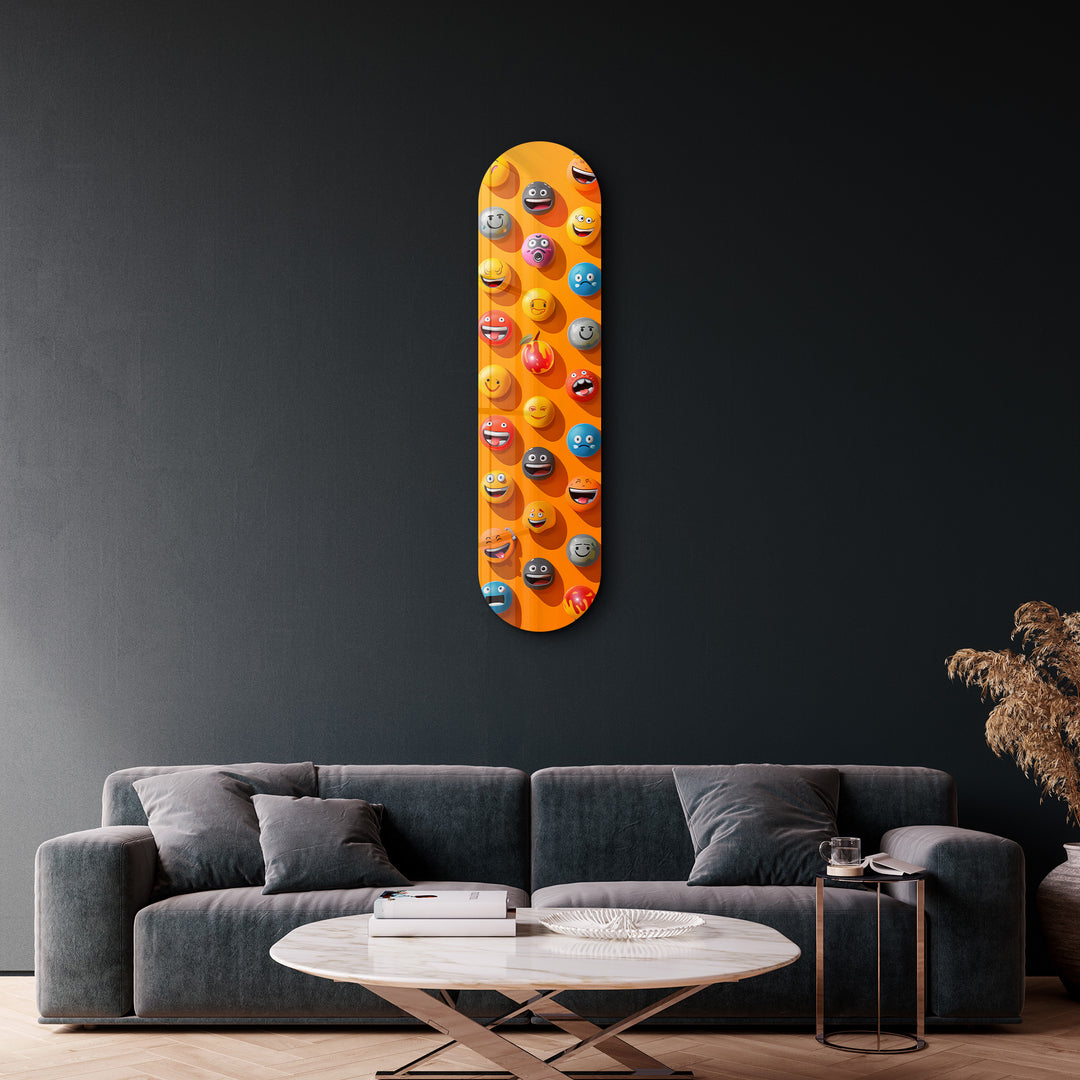 Lots of Smileys 3 | Glass Wall Art