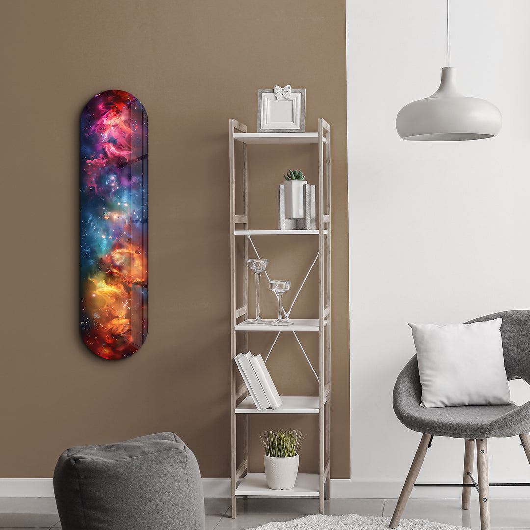 Colourful Space V1 | Glass Wall Art