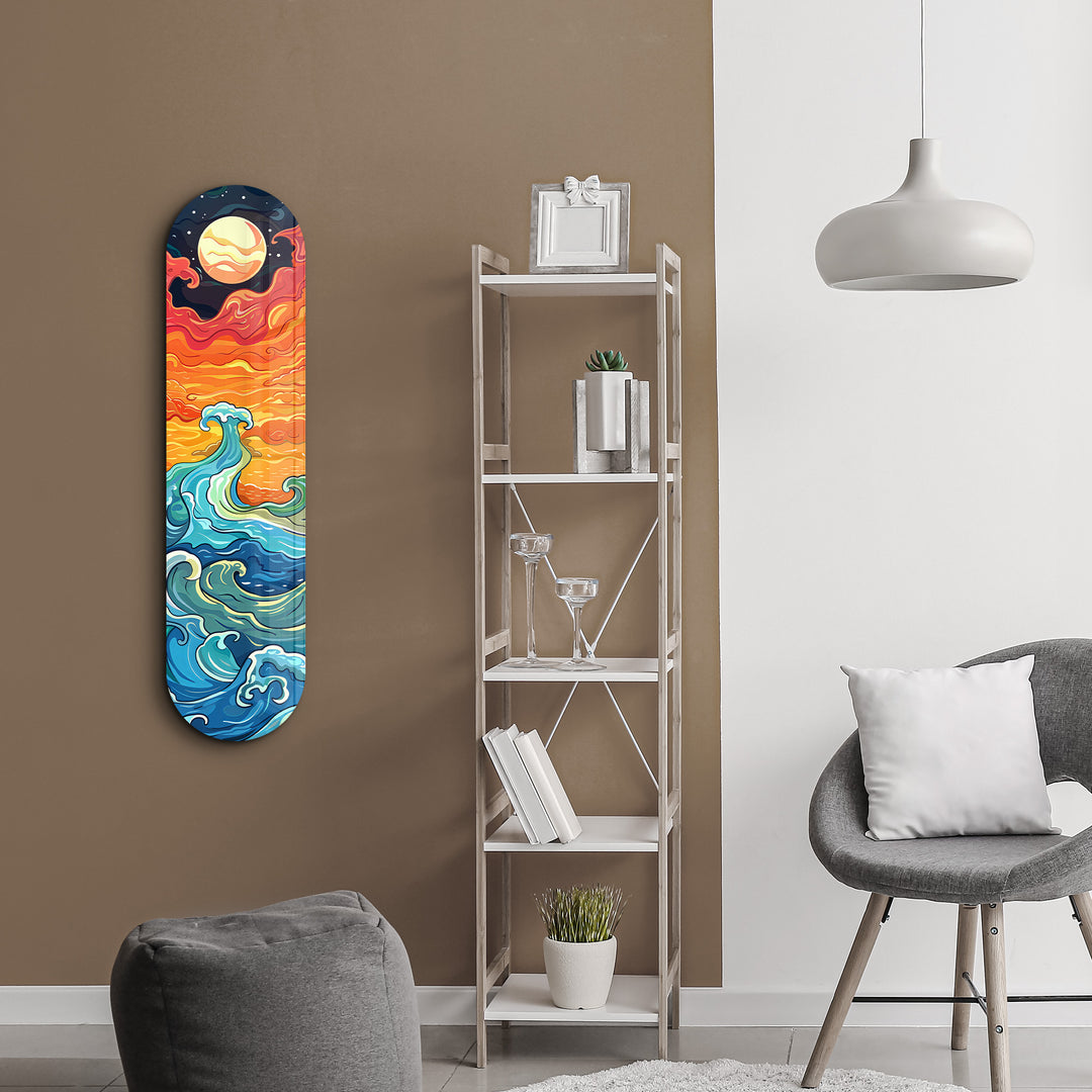 Ocean Waves V2 | Glass Wall Art