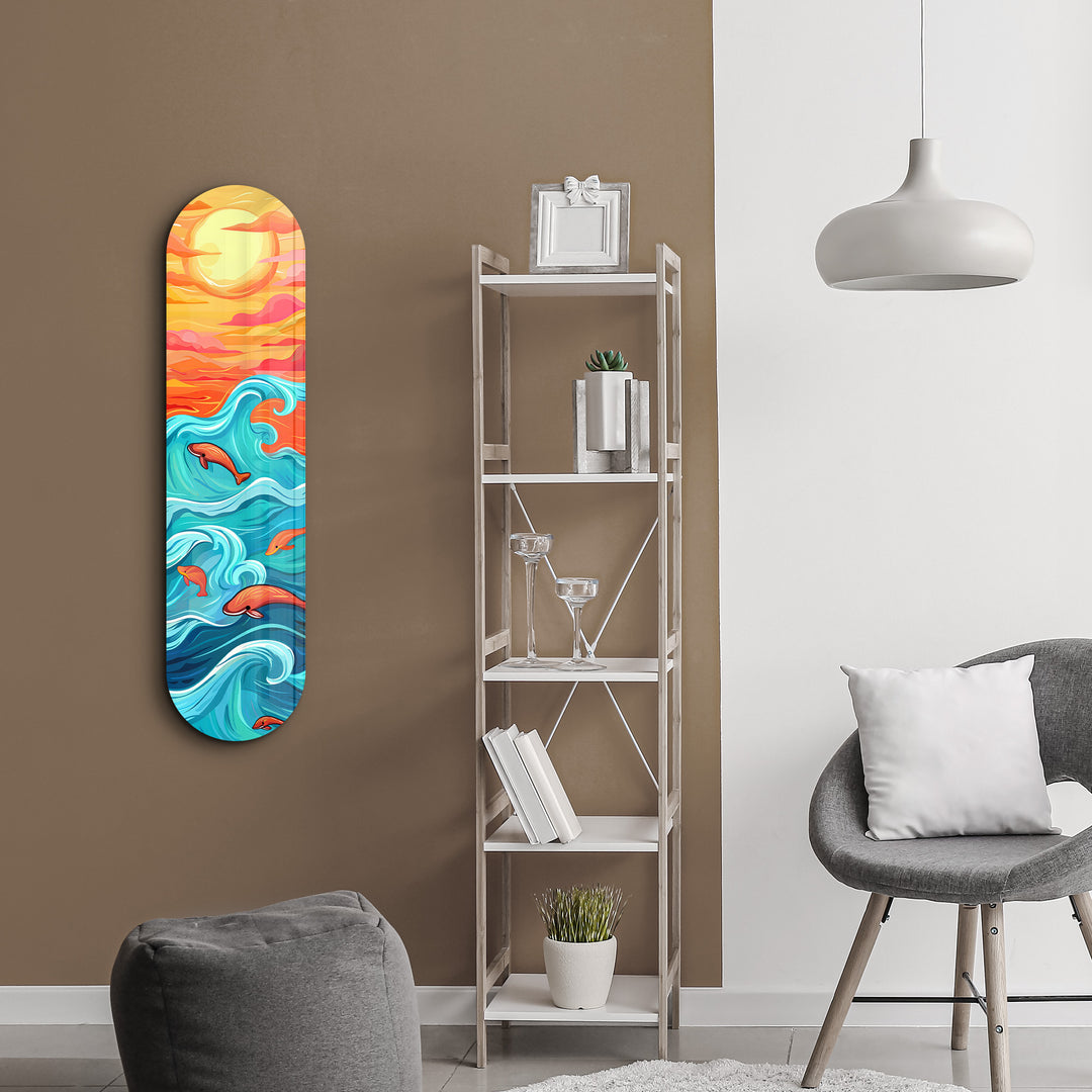 Ocean Waves V3 | Glass Wall Art