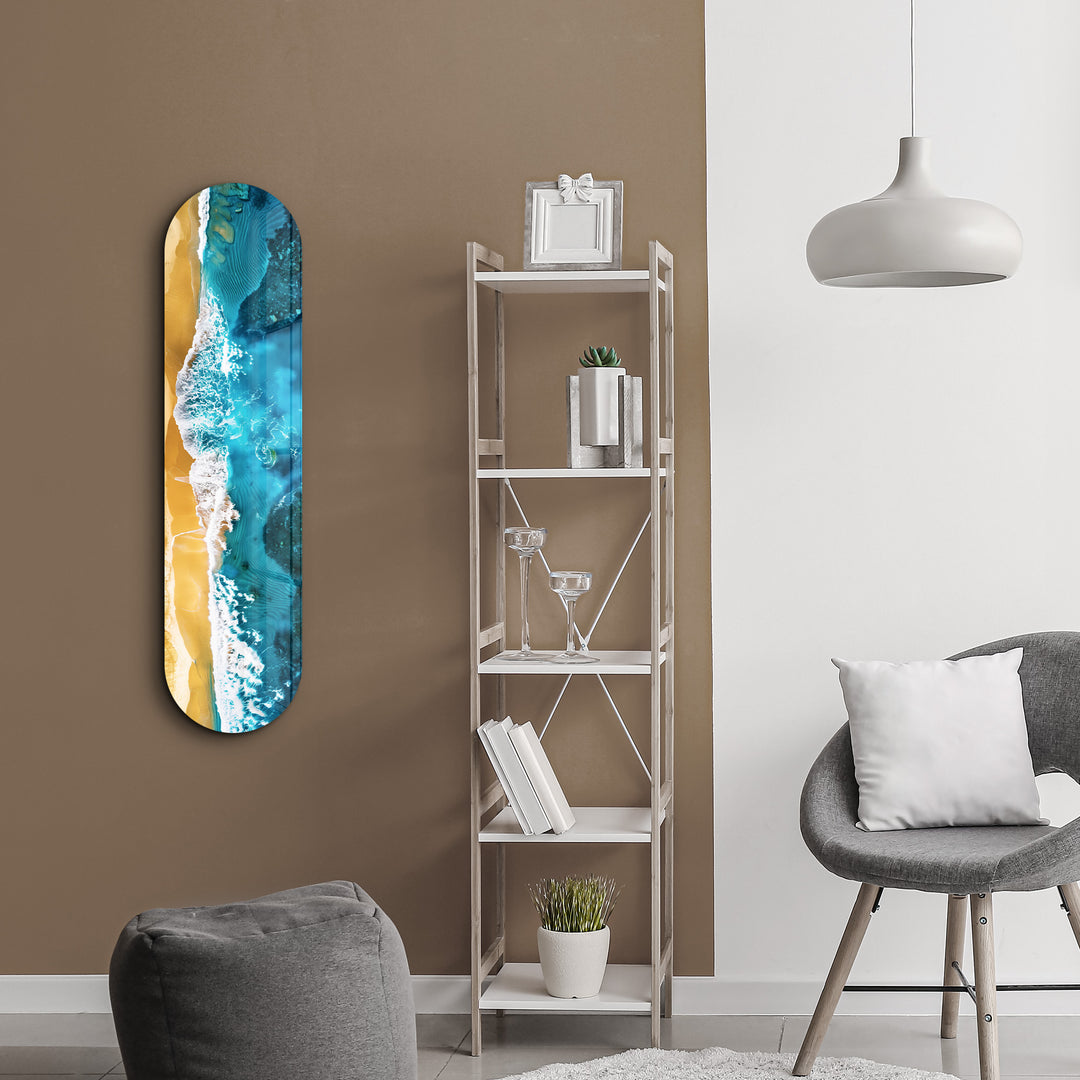 Beach | Glass Wall Art