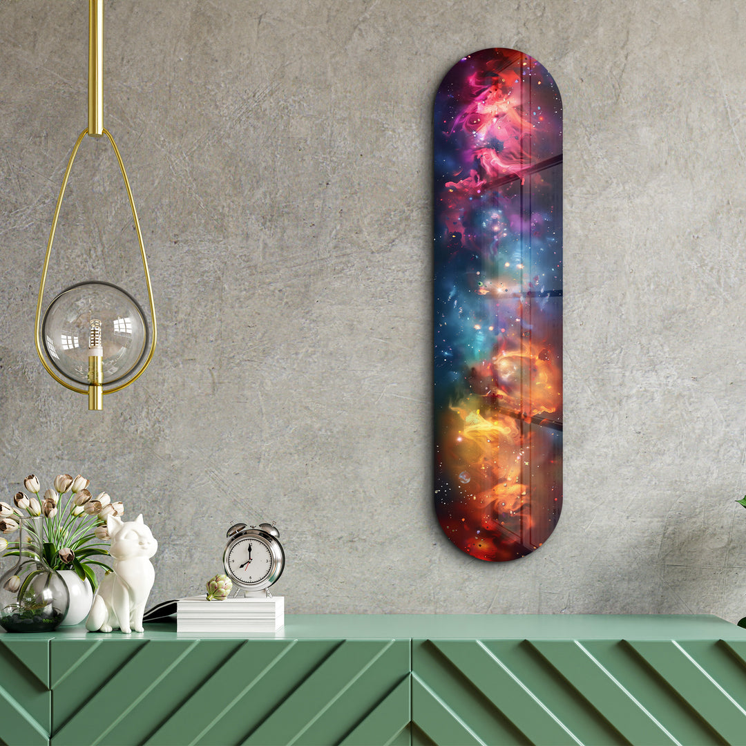 Colourful Space V1 | Glass Wall Art