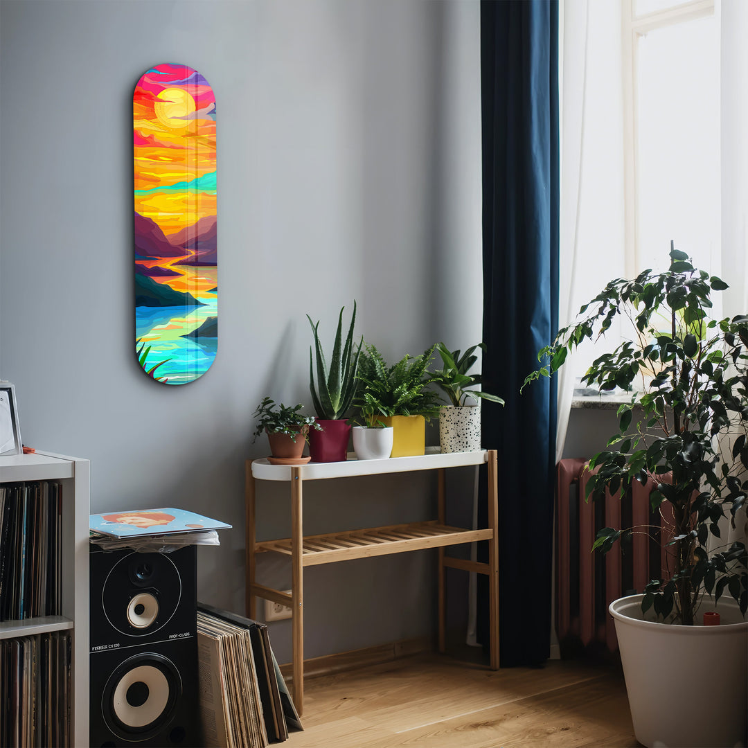 Sunset | Glass Wall Art