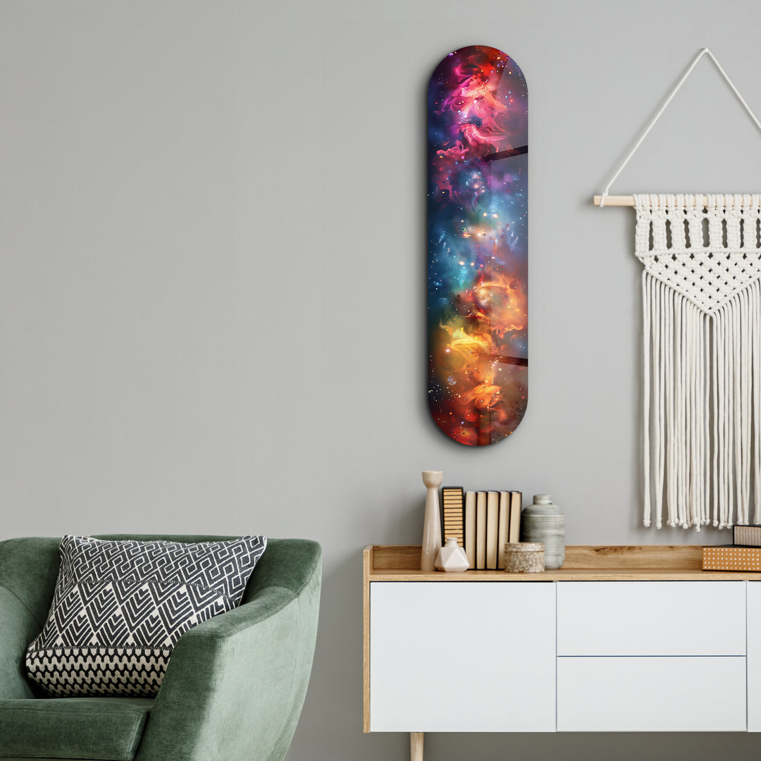 Colourful Space V1 | Glass Wall Art