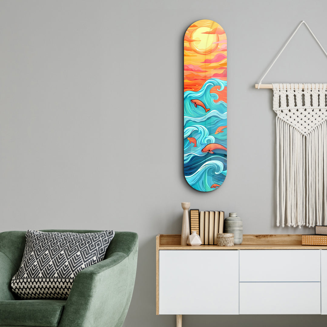 Ocean Waves V3 | Glass Wall Art