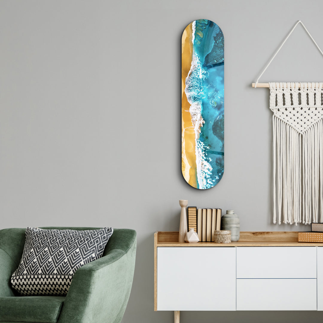 Beach | Glass Wall Art