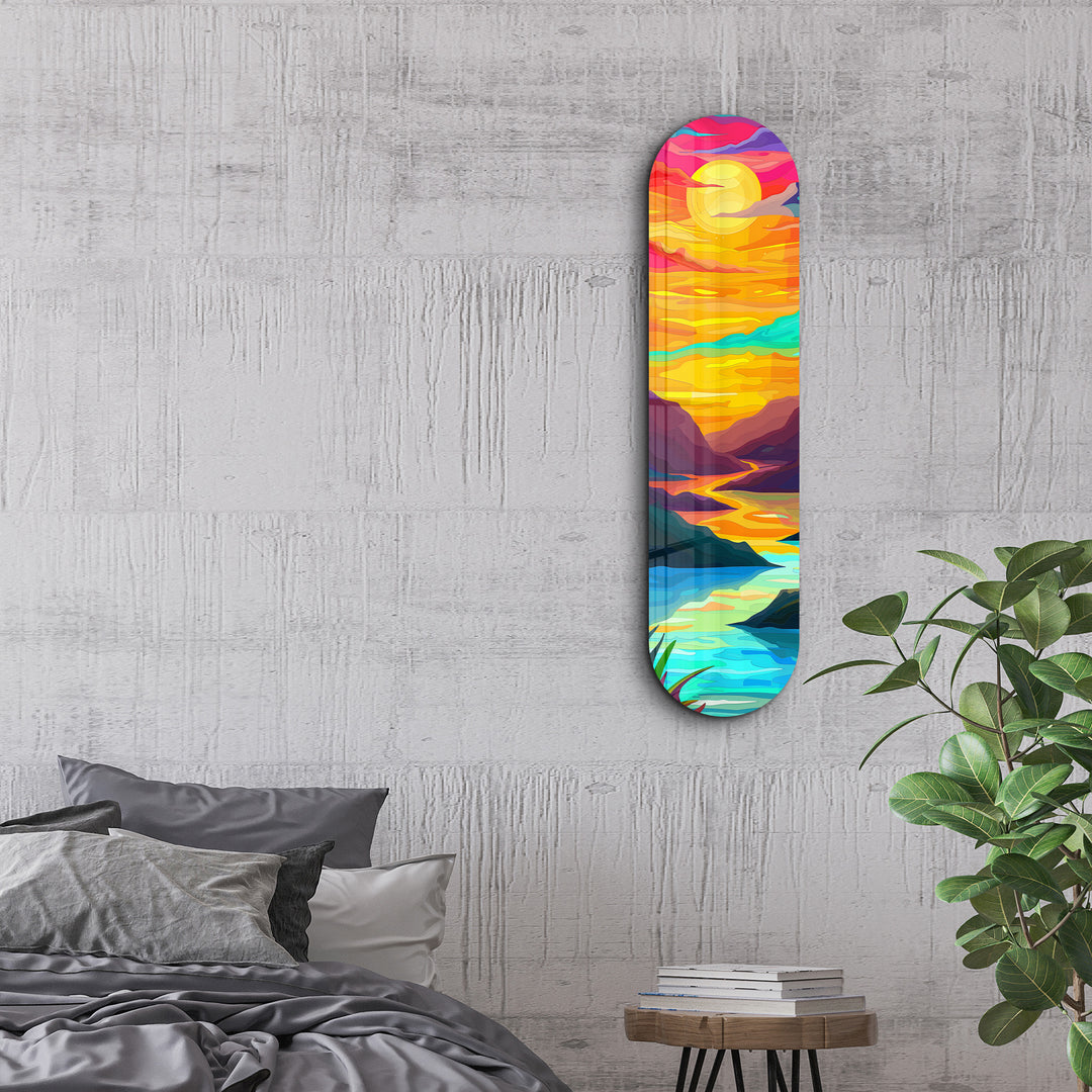 Sunset | Glass Wall Art