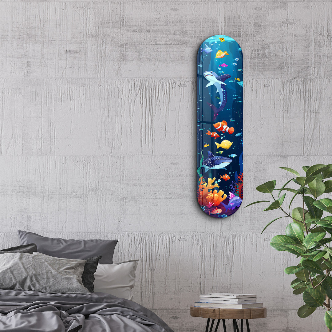 Sweet Shark 1 | Glass Wall Art