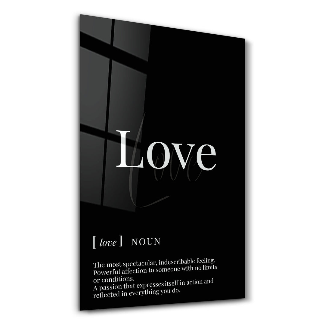 Love | Designers Collection Glass Wall Art