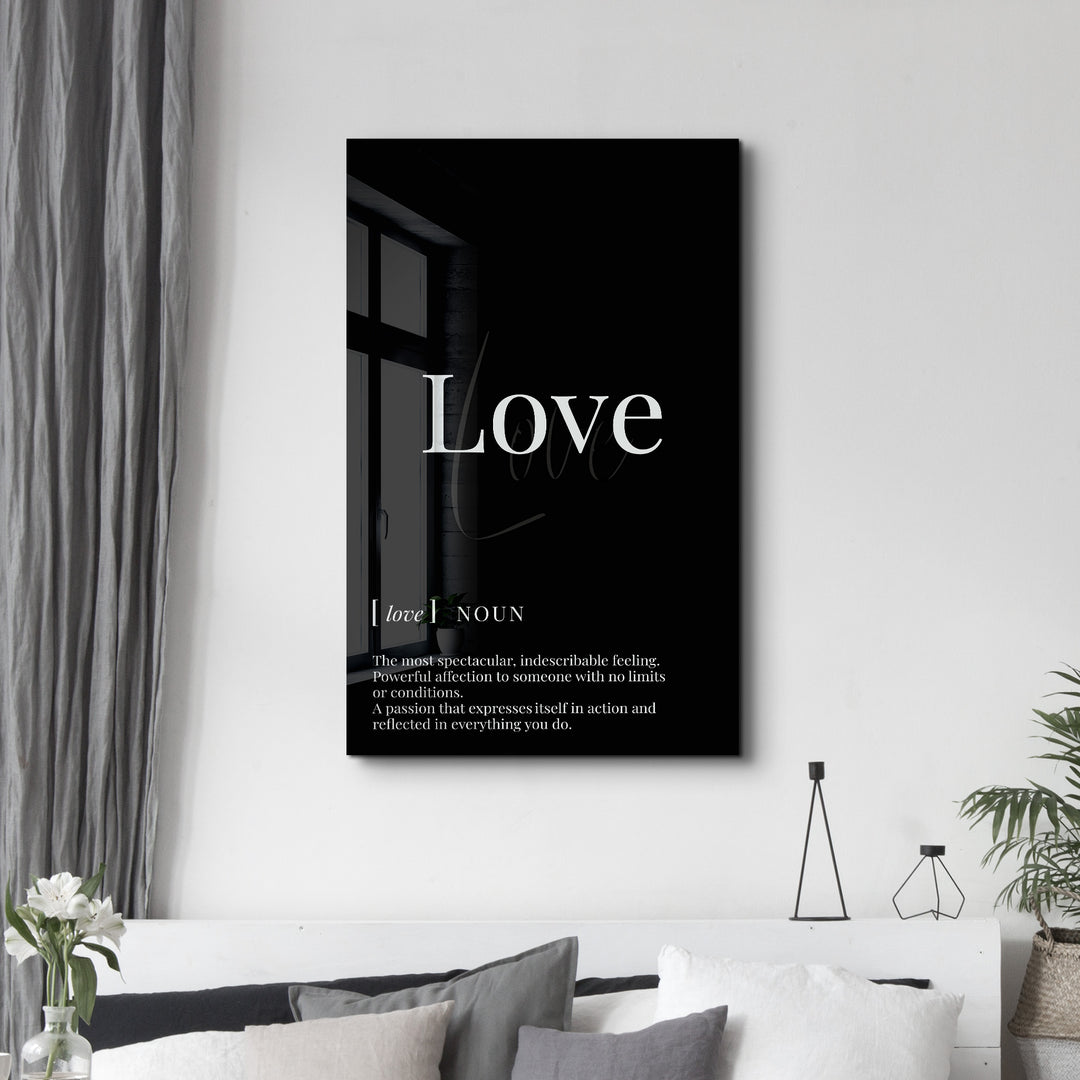 Love | Designers Collection Glass Wall Art