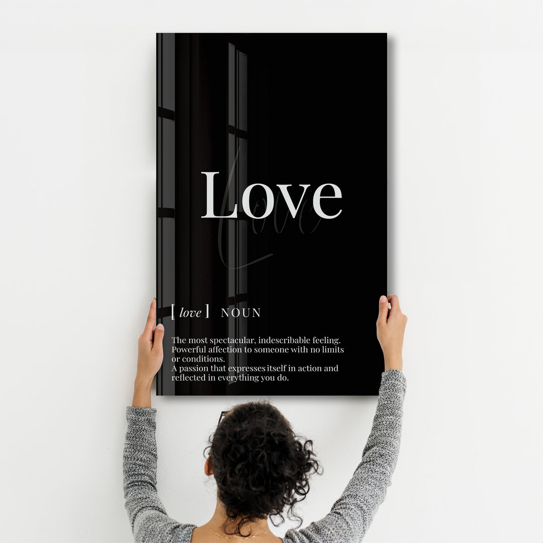 Love | Designers Collection Glass Wall Art