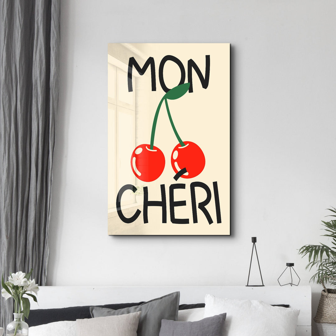 Mon Chéri | Glass Wall Art