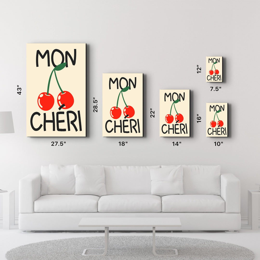 Mon Chéri | Glass Wall Art