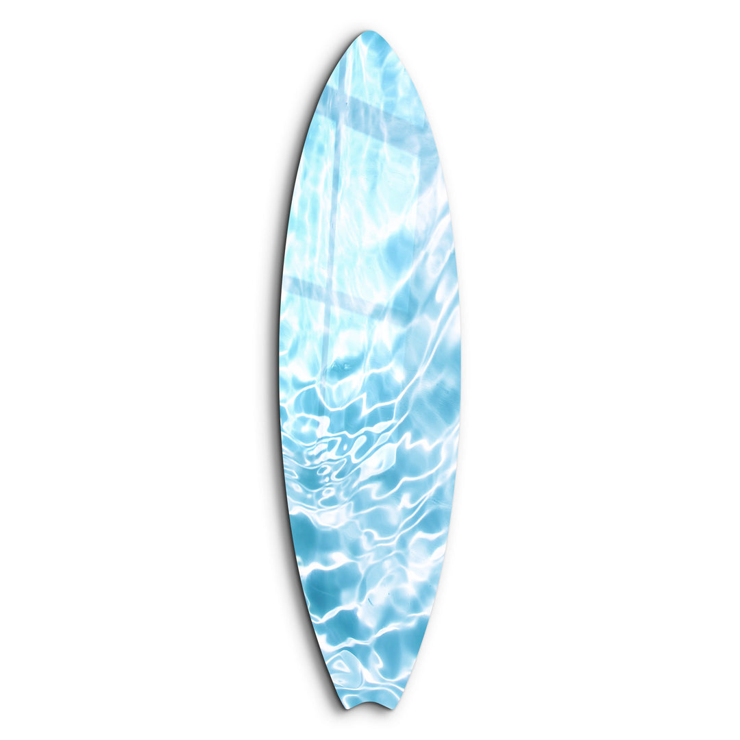 Aqua Dreams | Surfboard Glass Wall Art