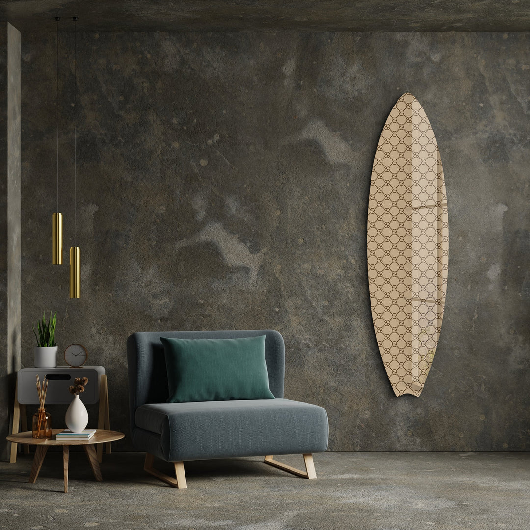 Chic Surf Style | Surfboard Glass Wall Art