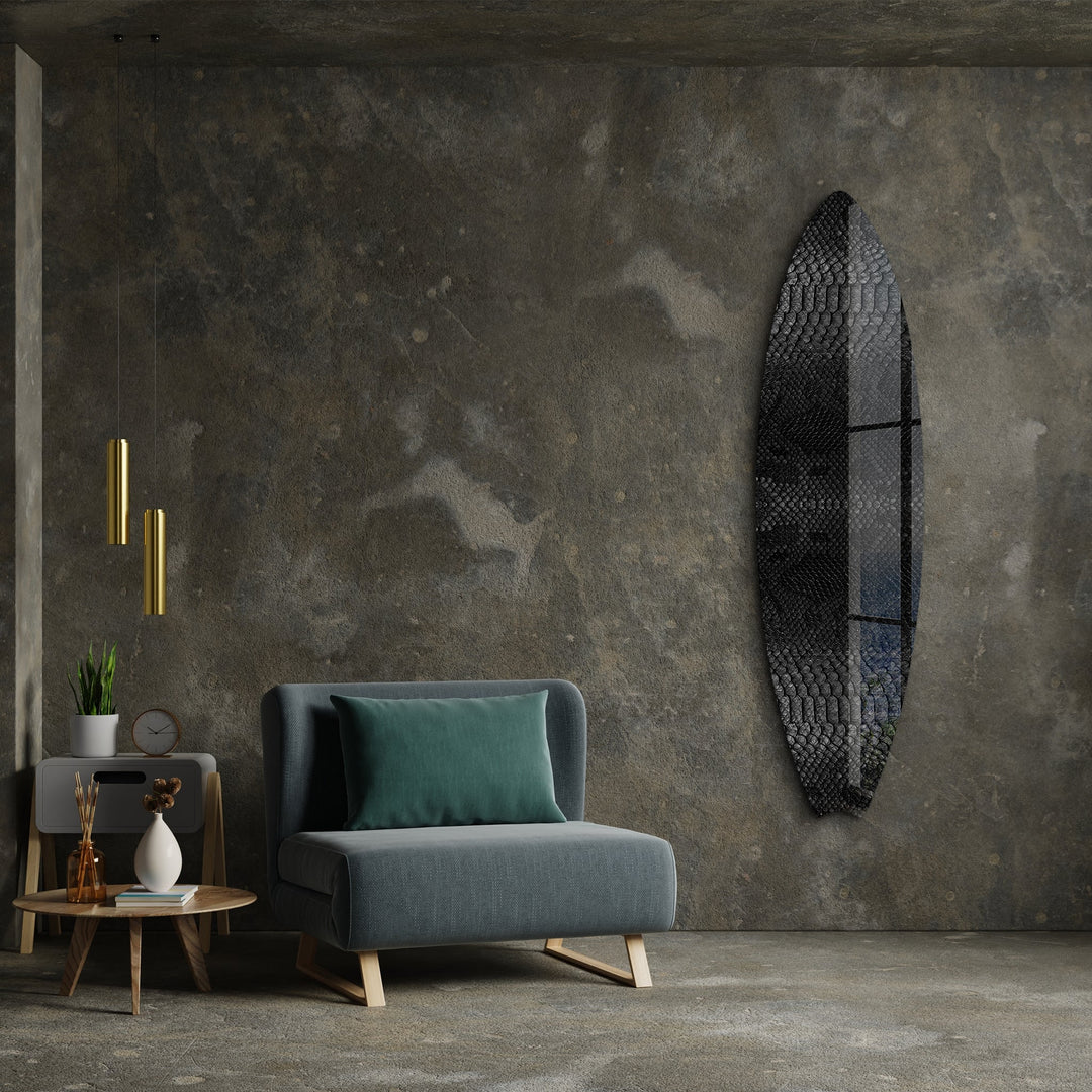 Viper Vibes | Surfboard Glass Wall Art