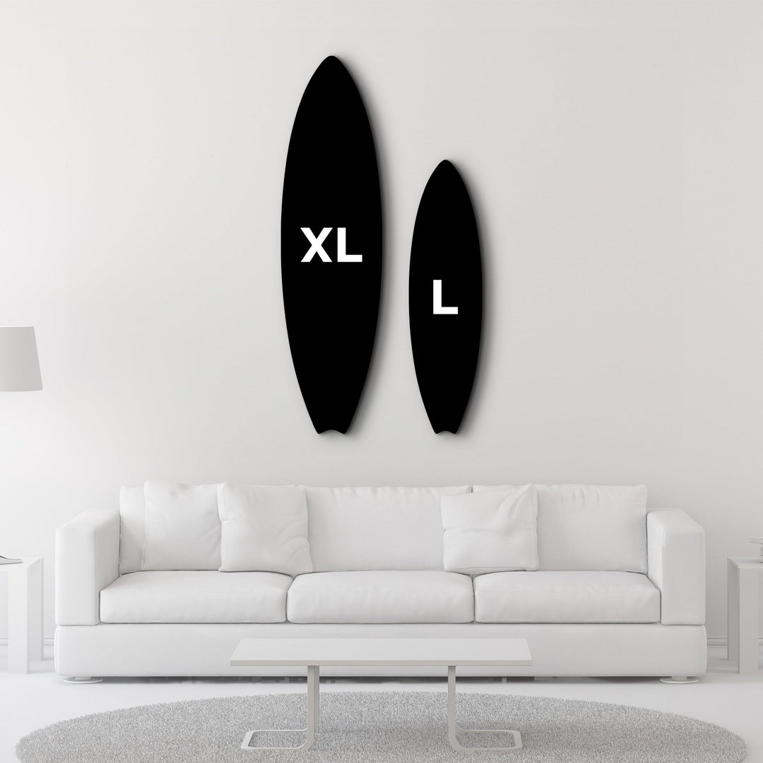 Chic Surf Style | Surfboard Glass Wall Art