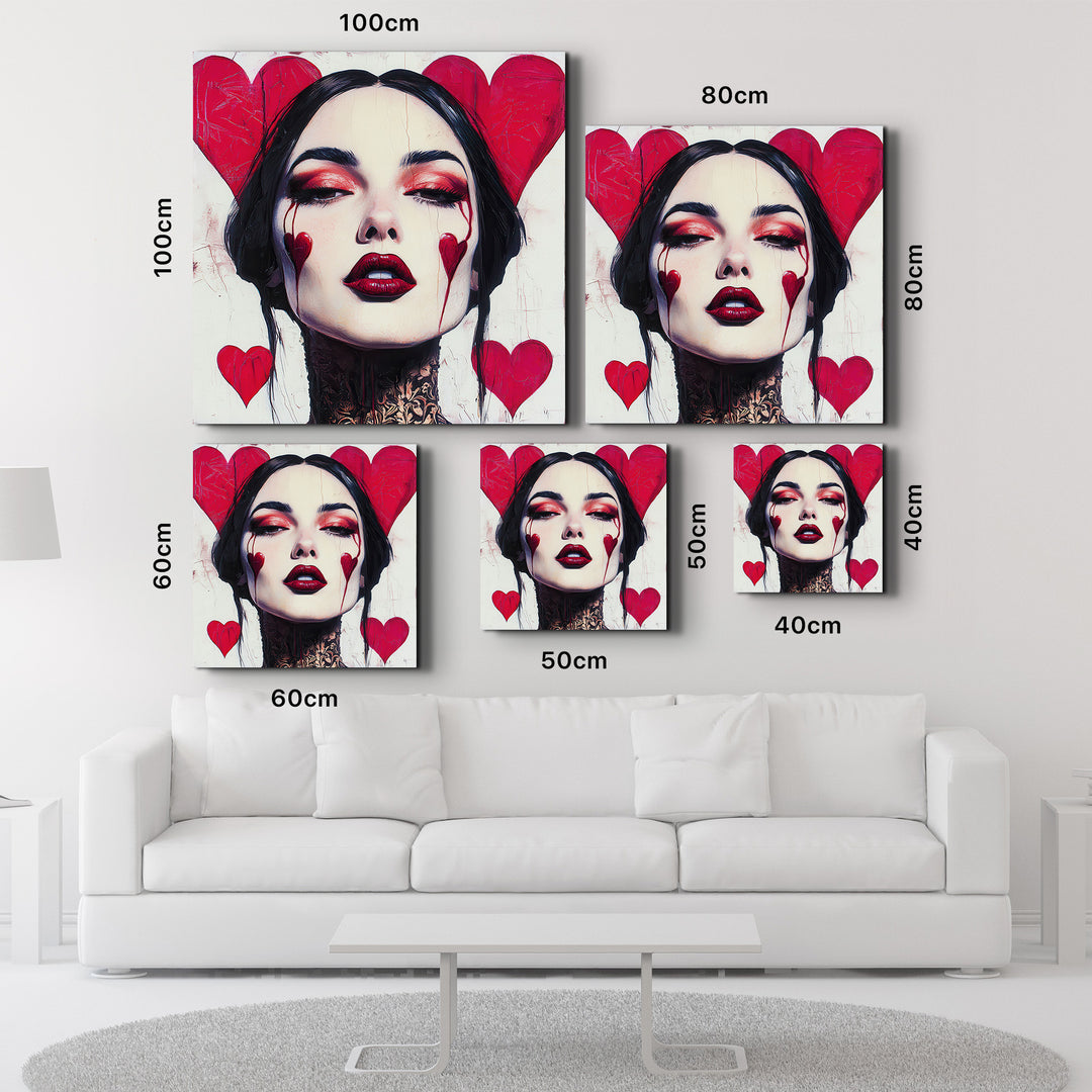 When the Hearts Rebel | Glass Wall Art