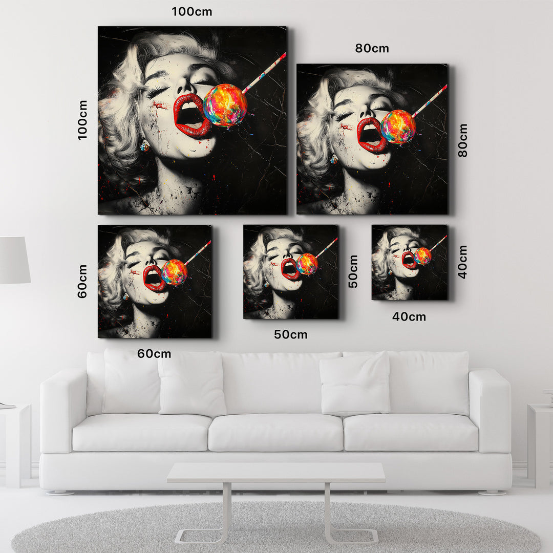 Lollypop - Hollywood Vibes | Glass Wall Art