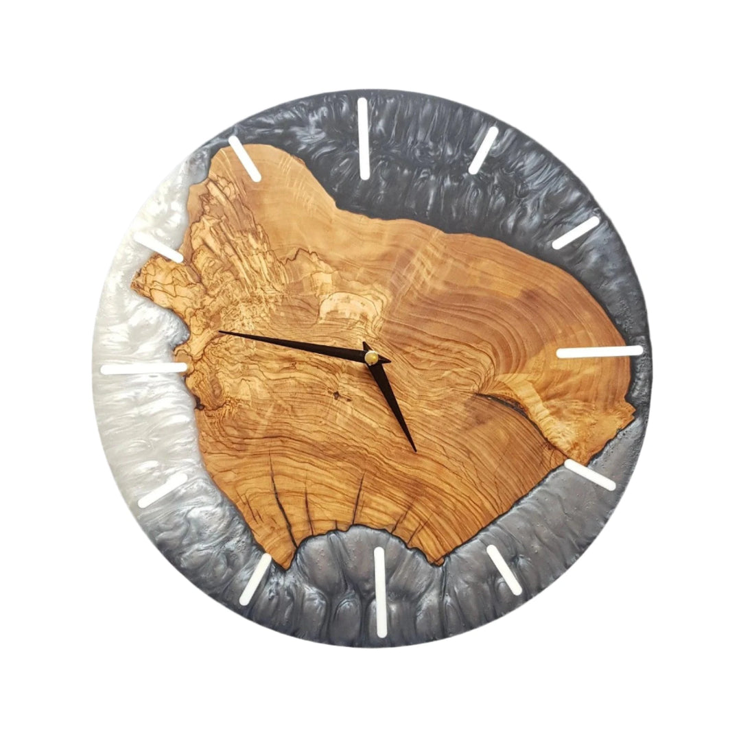 Monochrome Midnight Timepiece | Premium Handmade Wall Clocks