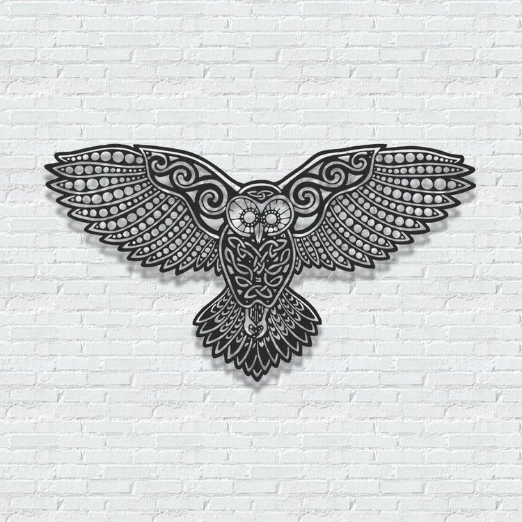 ・"Mystic Owl"・Premium Metal Wall Art - Limited Edition | Artdesigna Glass Printing Wall Arts.