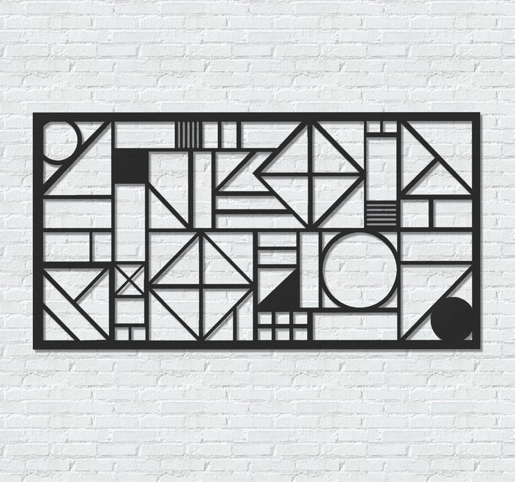・"Abstract Lines Landscape"・Premium Metal Wall Art - Limited Edition | Artdesigna Glass Printing Wall Arts.