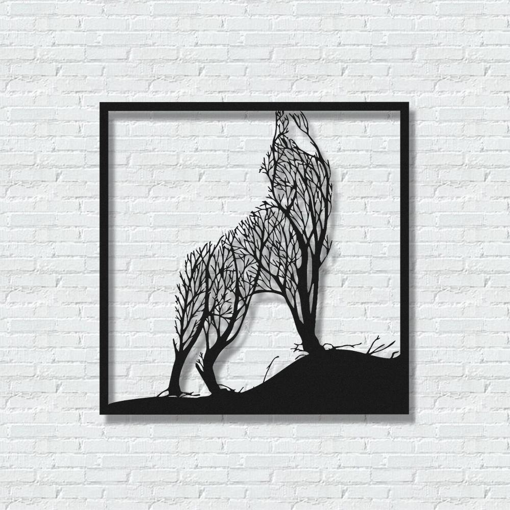 ・"Wolf Tree"・Premium Metal Wall Art - Limited Edition | Artdesigna Glass Printing Wall Arts.