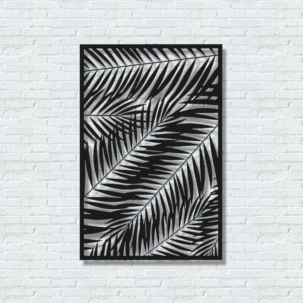 ・"Palm Leafs"・Premium Metal Wall Art - Limited Edition | Artdesigna Glass Printing Wall Arts.