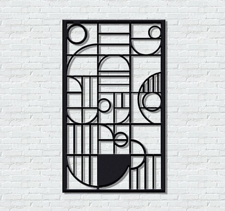 ・"Abstract Lines Vertical"・Premium Metal Wall Art - Limited Edition | Artdesigna Glass Printing Wall Arts.