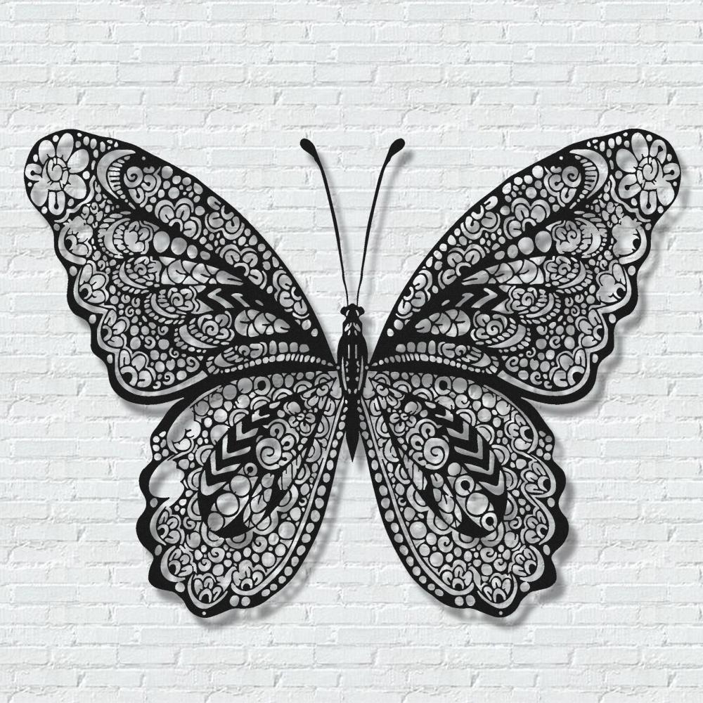 ・"Butterfly"・Premium Metal Wall Art - Limited Edition | Artdesigna Glass Printing Wall Arts.