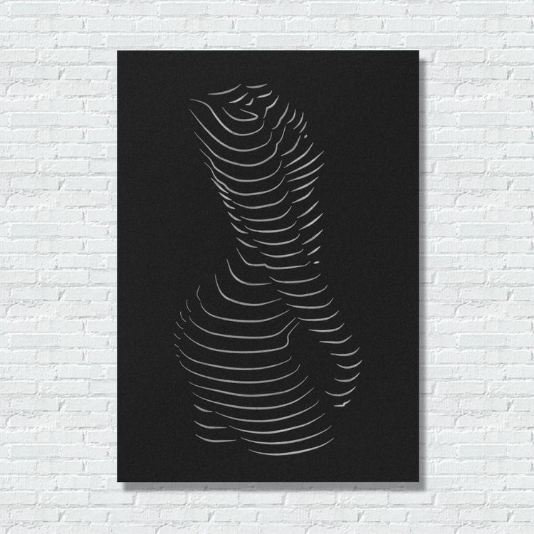 ・"Body Lines"・Premium Metal Wall Art - Limited Edition | Artdesigna Glass Printing Wall Arts.