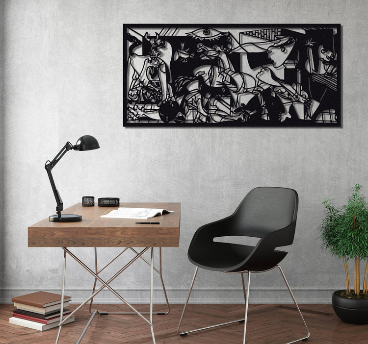 ・"Guernica Pablo Picasso"・Premium Metal Wall Art - Limited Edition | Artdesigna Glass Printing Wall Arts.