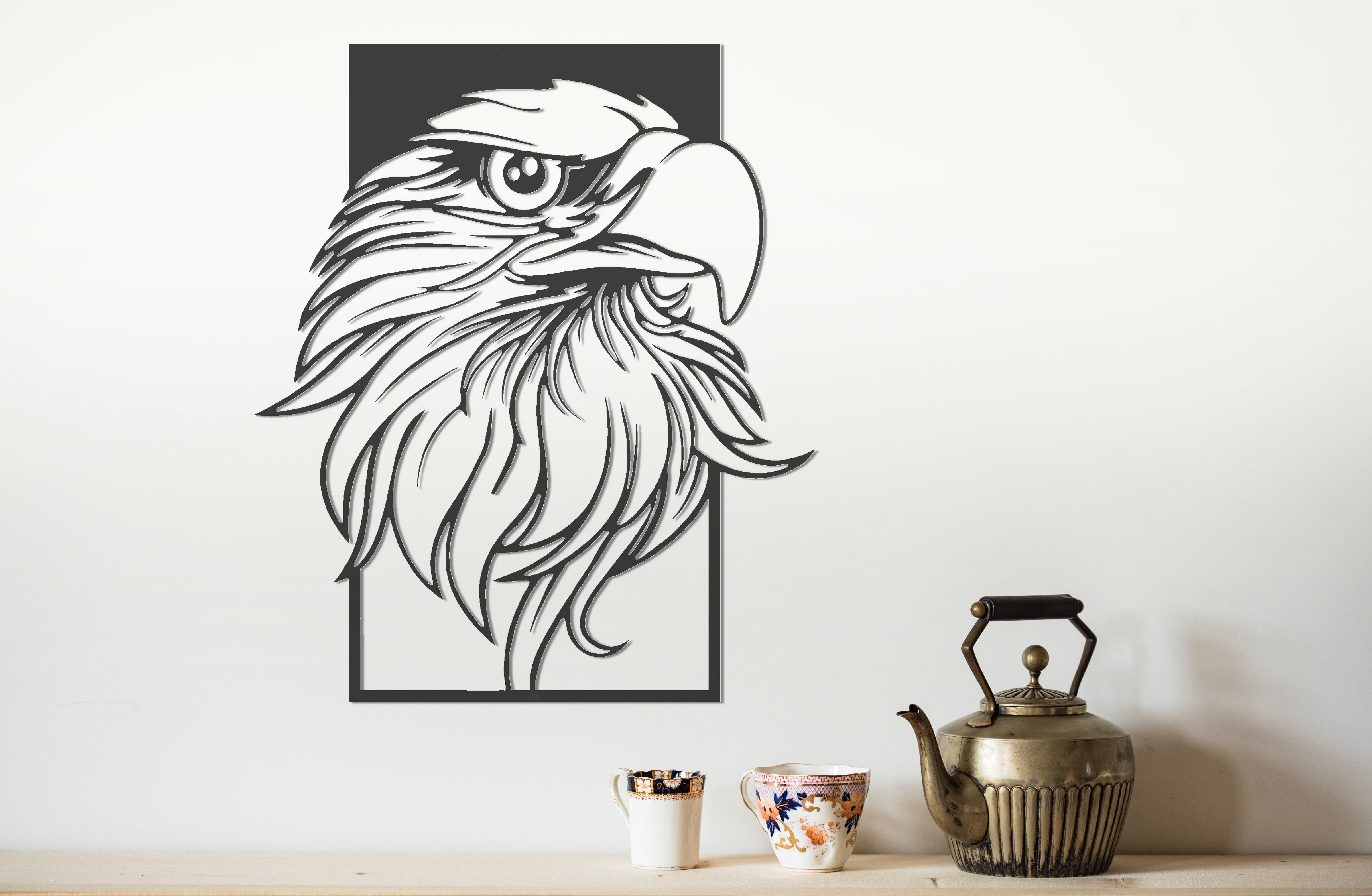 ・"Falcon"・Premium Metal Wall Art - Limited Edition | Artdesigna Glass Printing Wall Arts.
