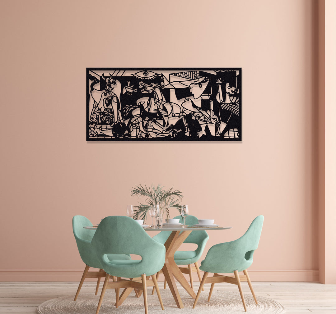 ・"Guernica Pablo Picasso"・Premium Metal Wall Art - Limited Edition | Artdesigna Glass Printing Wall Arts.