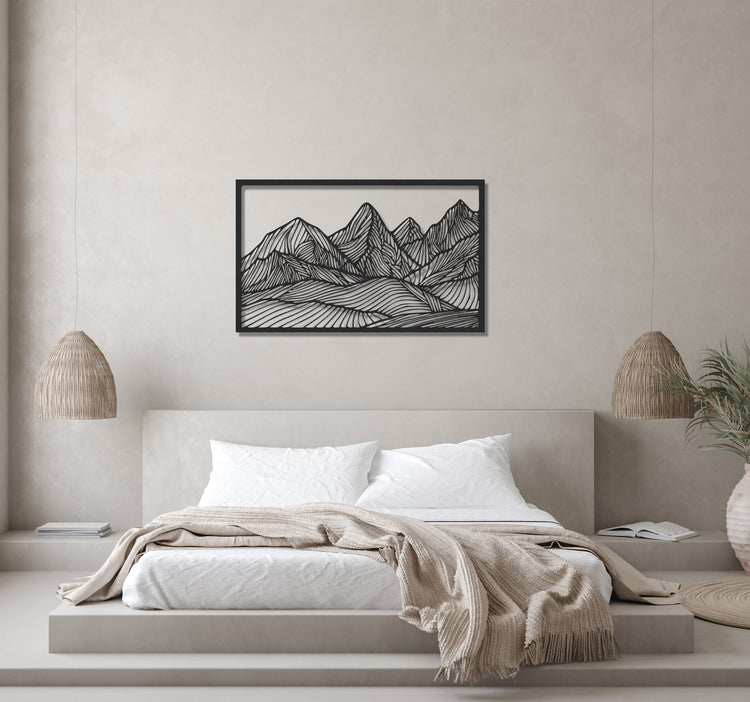 ・"Huge Mountains"・Premium Metal Wall Art - Limited Edition | Artdesigna Glass Printing Wall Arts.