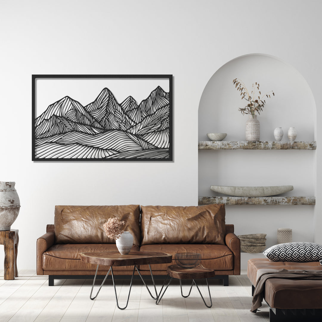 ・"Huge Mountains"・Premium Metal Wall Art - Limited Edition | Artdesigna Glass Printing Wall Arts.