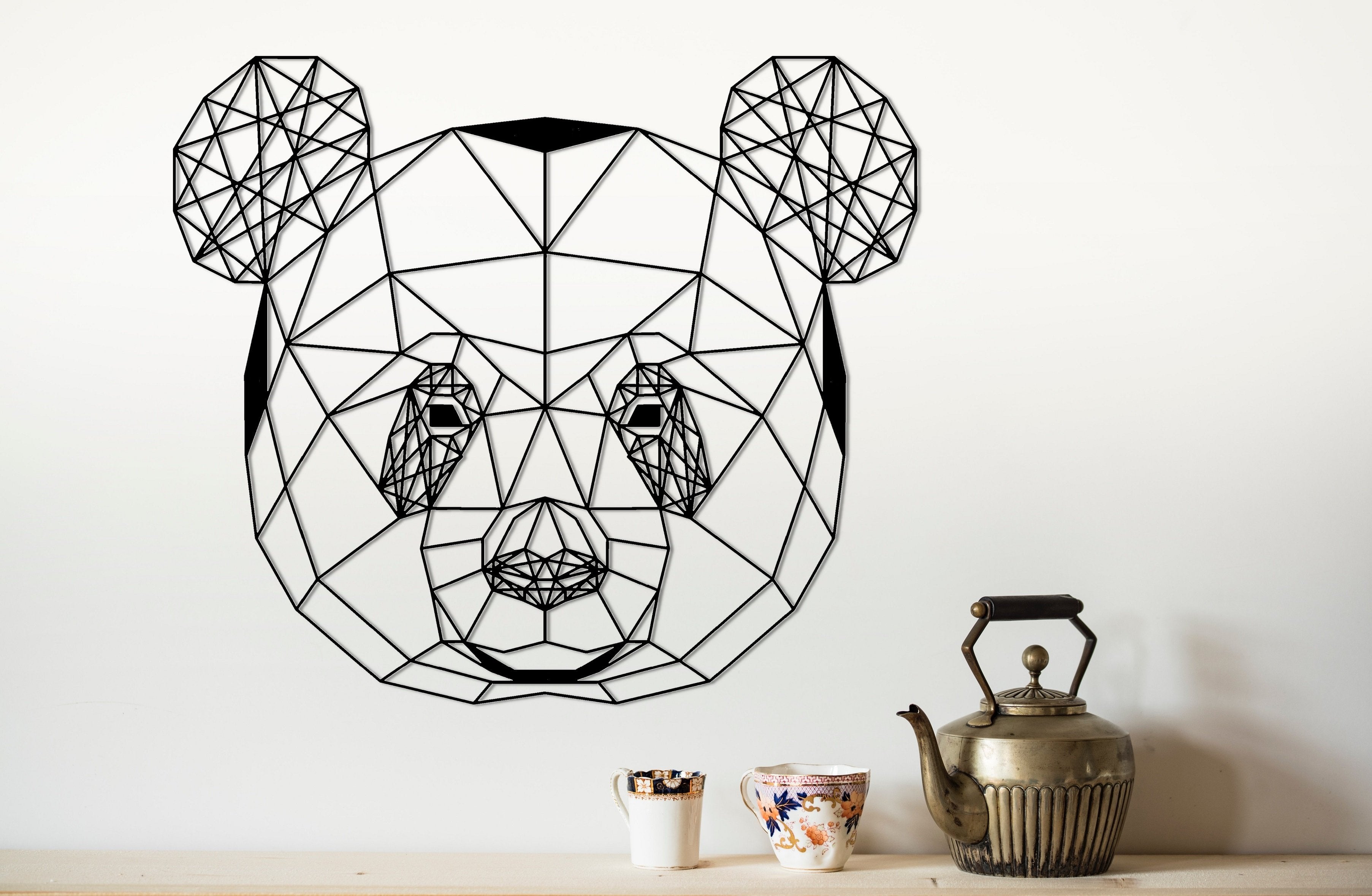 ・"Panda"・Premium Metal Wall Art - Limited Edition | Artdesigna Glass Printing Wall Arts.