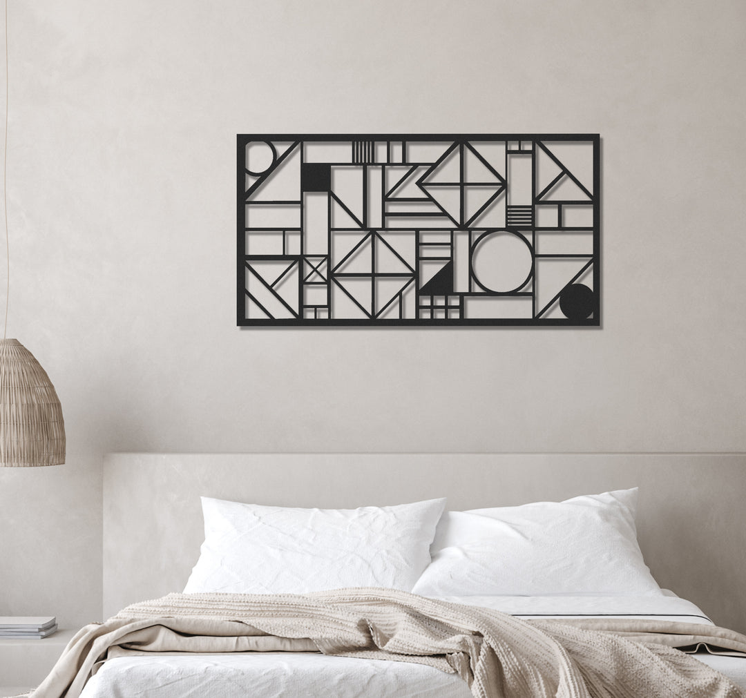 ・"Abstract Lines Landscape"・Premium Metal Wall Art - Limited Edition | Artdesigna Glass Printing Wall Arts.